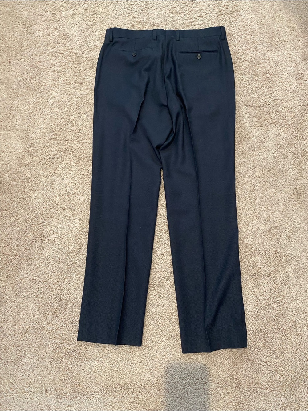 Banana Republic Men's Suit- Marzotto Super 110 Navy Birdseye 40R, 32x32 - Picture 14 of 15